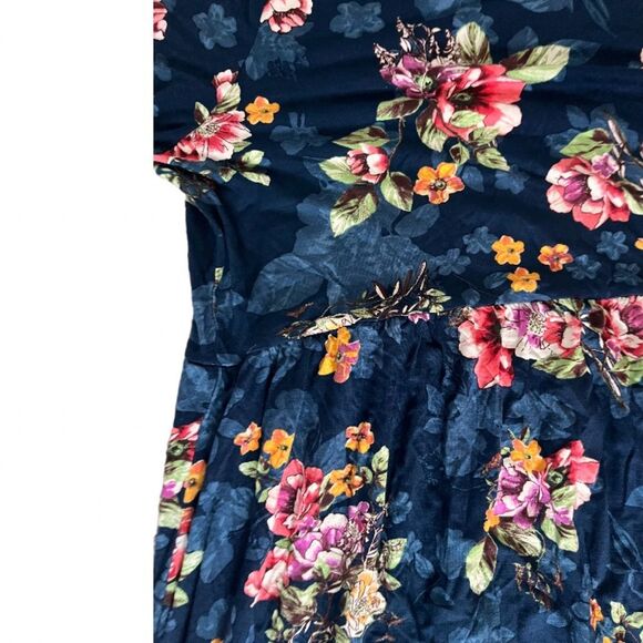Chris & Carol FLORAL knit BABYDOLL dress NWT - Picture 5 of 7
